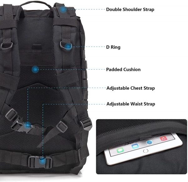 40L Molle Backpack Tactical Shoulder Bag Military Backpack Manufacturer