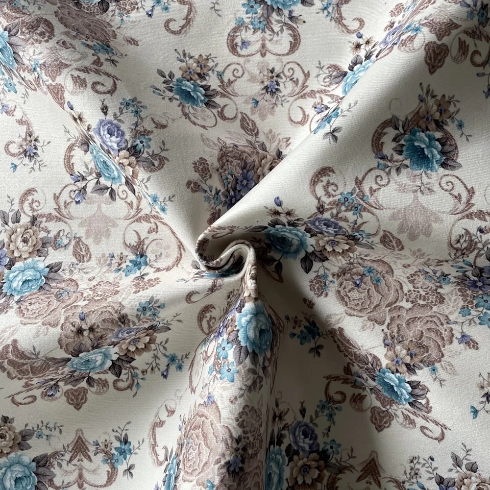 Wholesale popular printing sofa cushion velvet fabrics Huayeah Textile