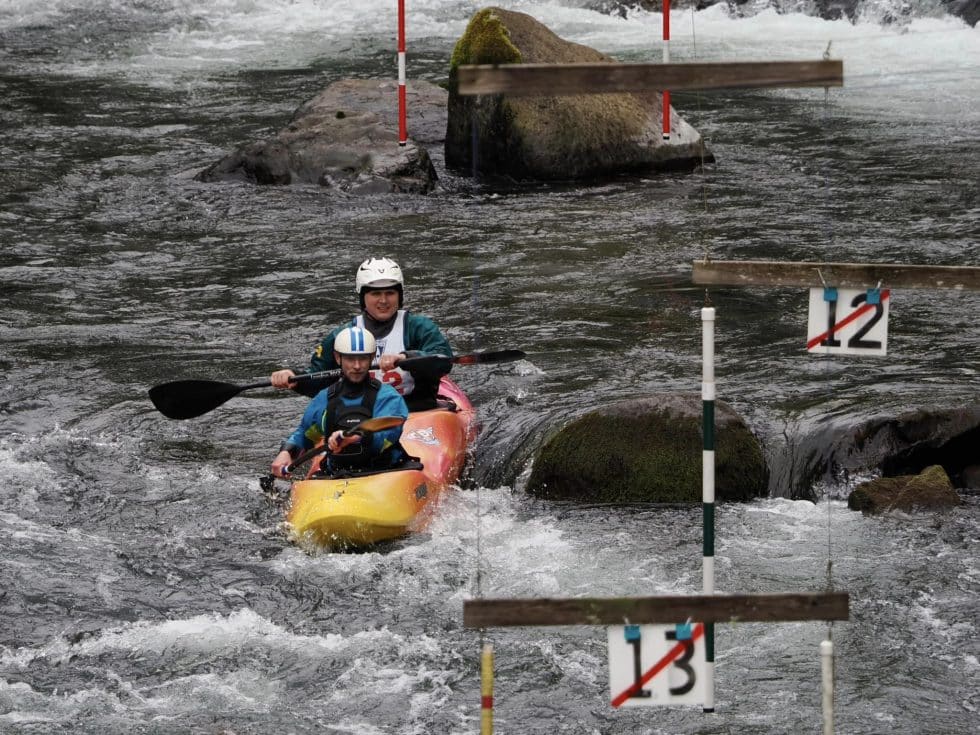 Kayak Slalom in a Dynamic Duo Jackson Kayak
