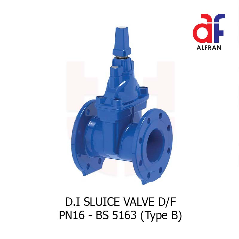 ALFRAN D.I Sluice Valve D/F PN16 BS5163 (Type B) SYARIKAT LOGAM