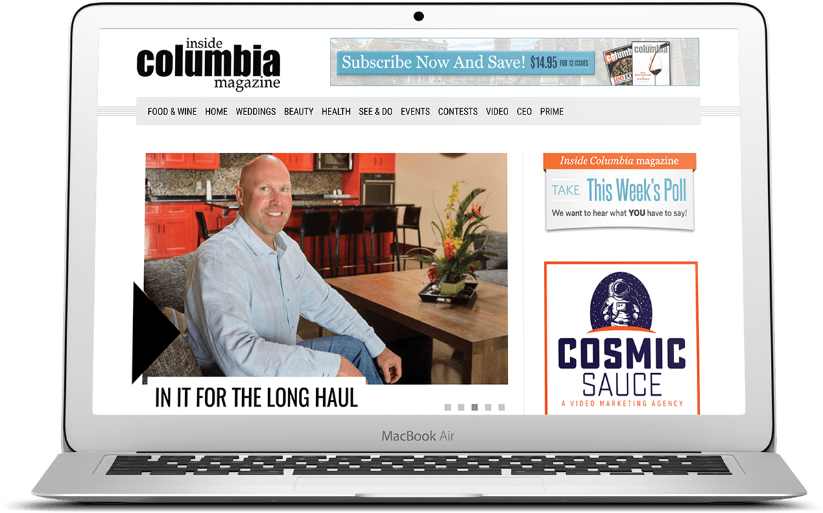 Inside Columbia Magazine Wordpress Website Design