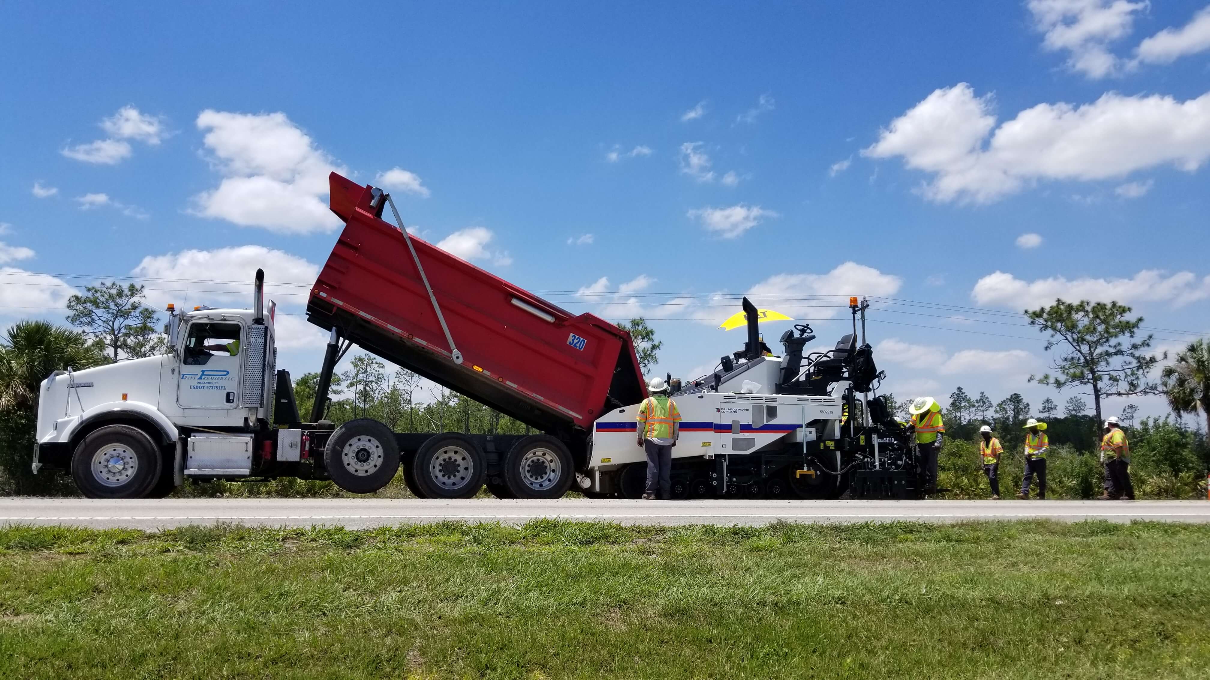 Asphalt Laydown Hubbard Construction