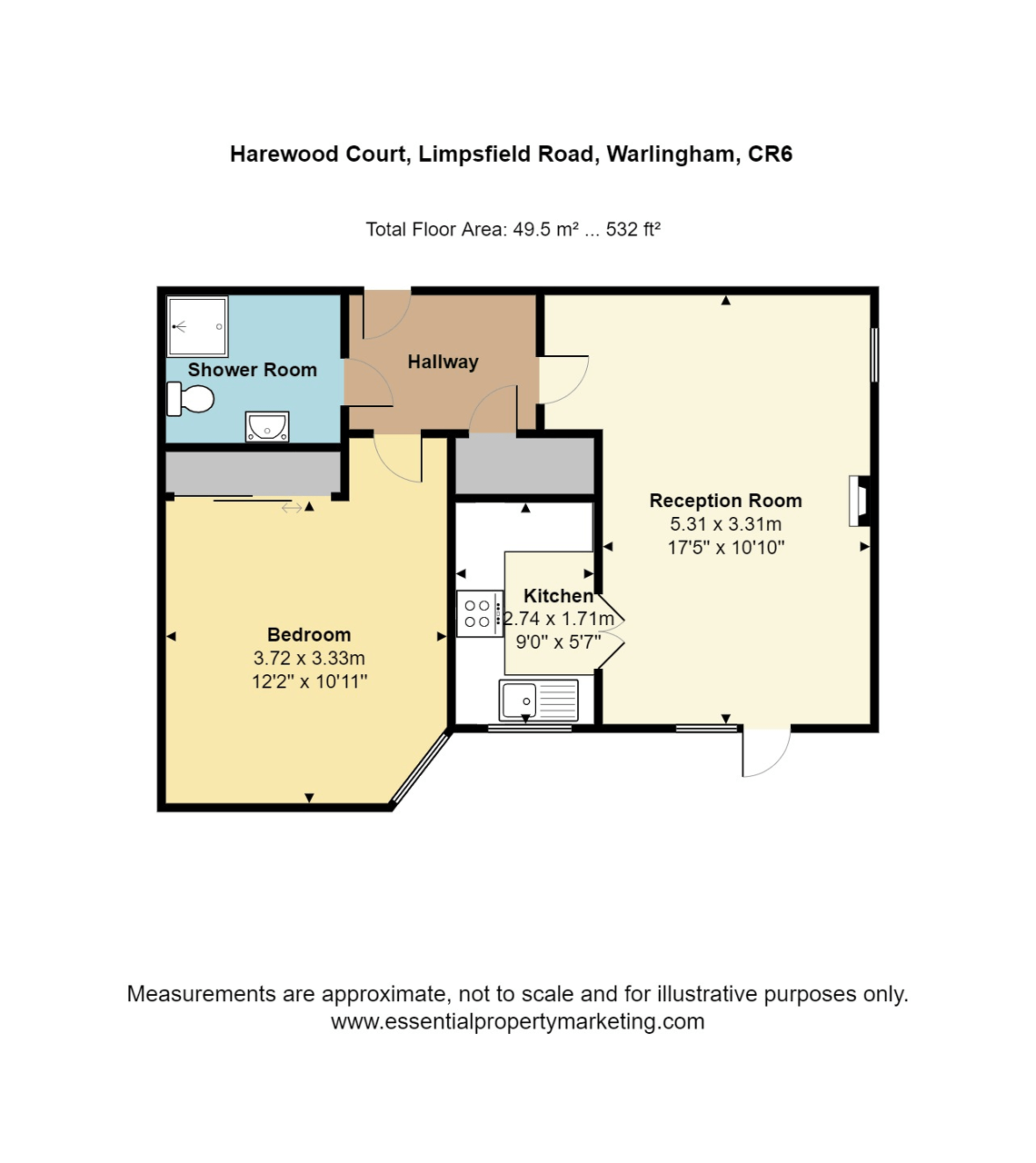 1 Bedroom Retirement flat For Sale in 545 LImpsfield Road, Warlingham