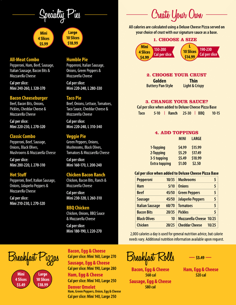 The Hub Convenience Stores Godfather's Pizza Dickinson Location