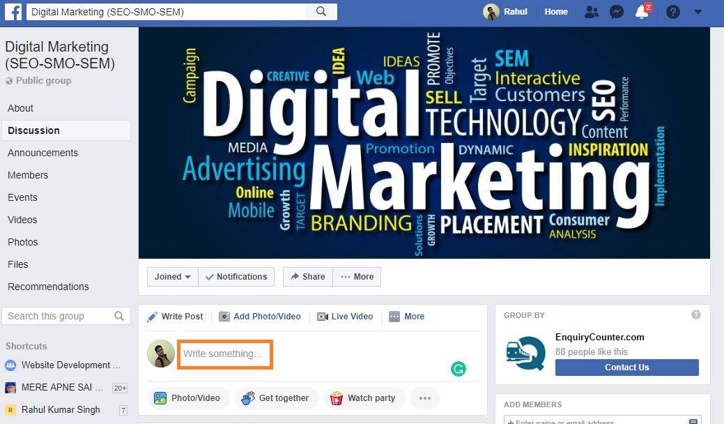 How to Create an event on Facebook Group (With Images) HubsAdda