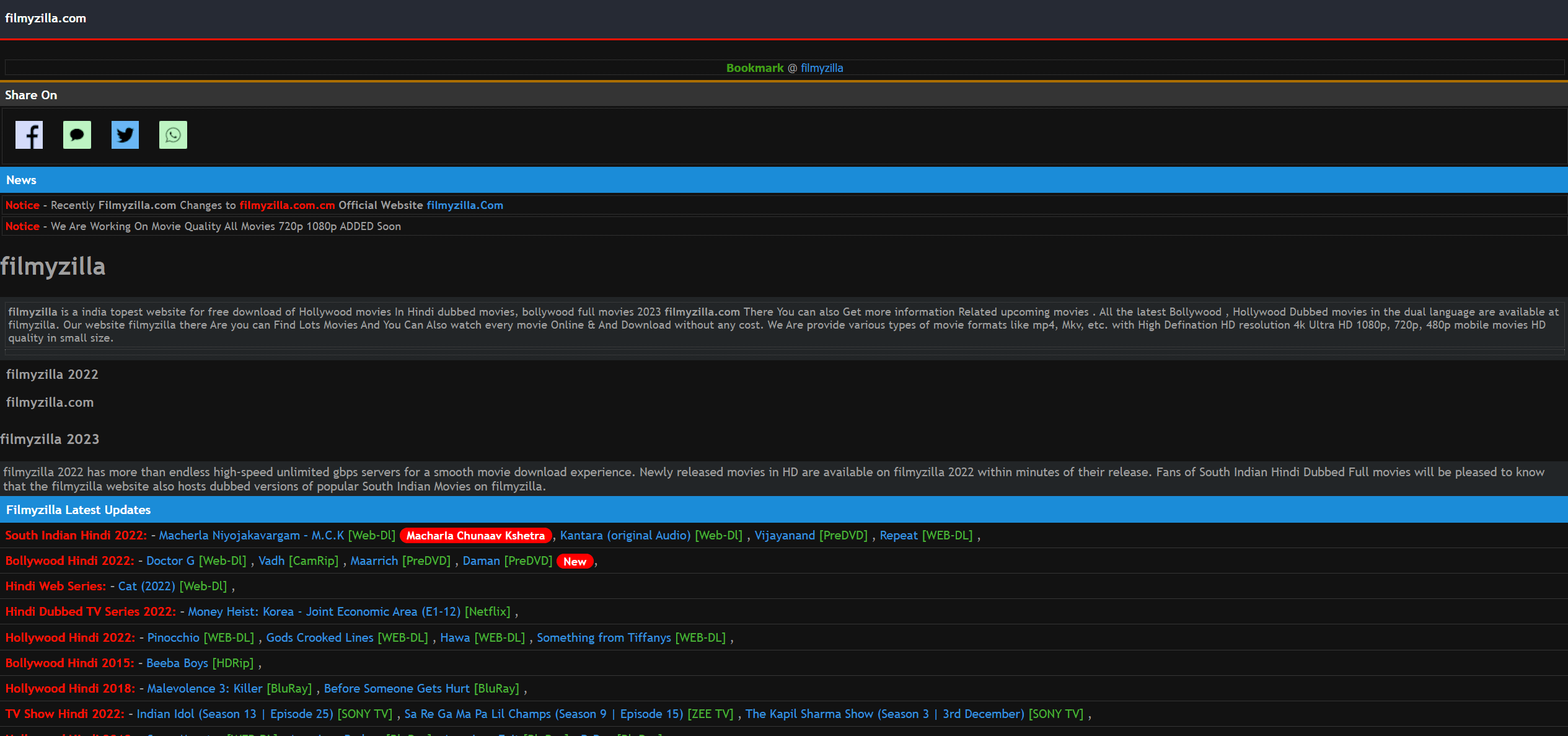 FilmyZilla Bollywood, Hollywood Hindi Dubbed Movies Download