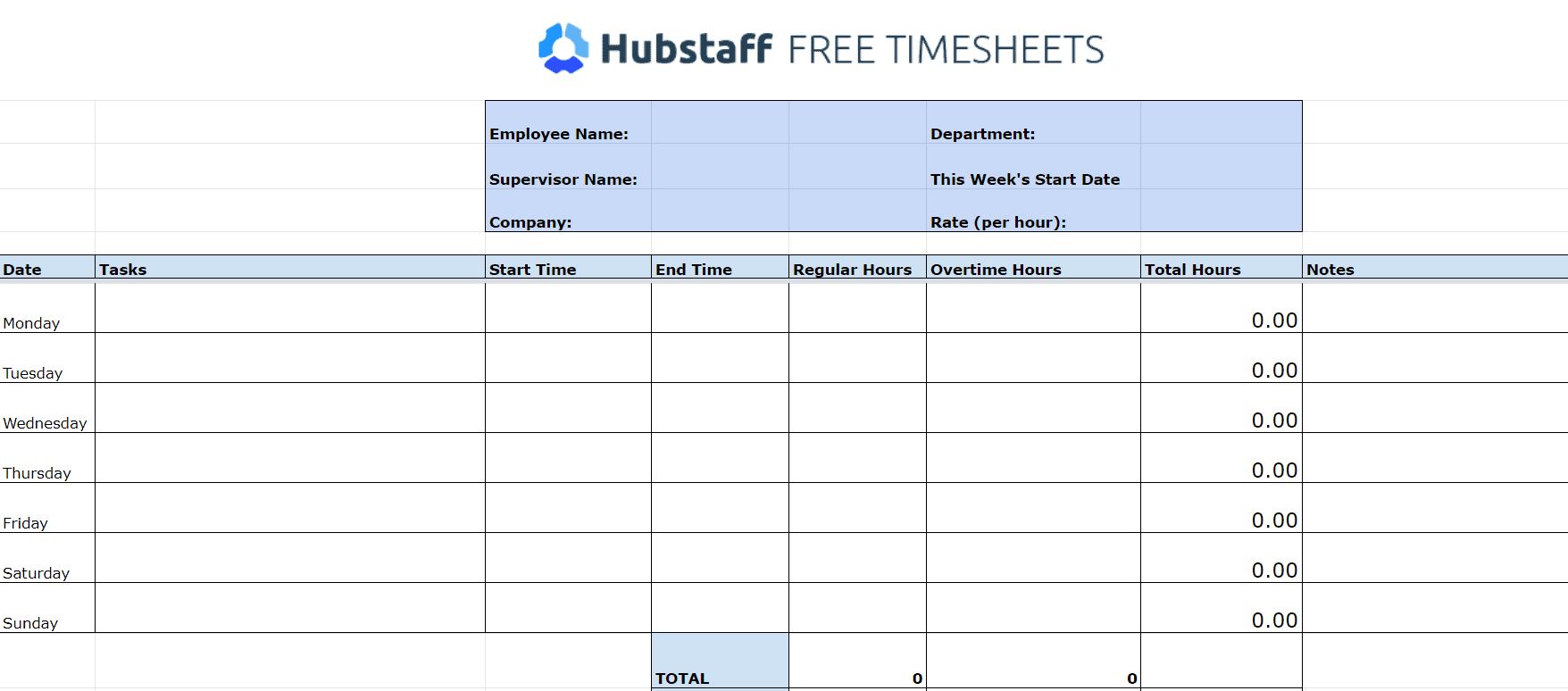 How to Create Timesheets in Excel Step by Step Guide