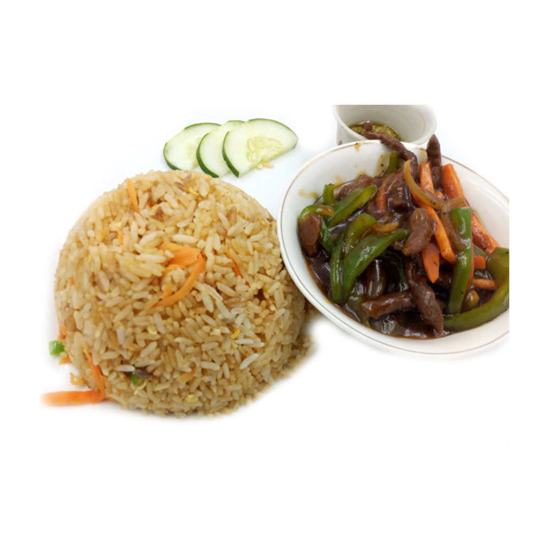 fried rice with beef sauce Hubtel