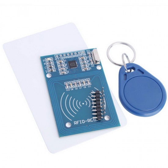Buy RFID Reader/Writer RC522 SPI S50 with RFID Card and Tag Online in