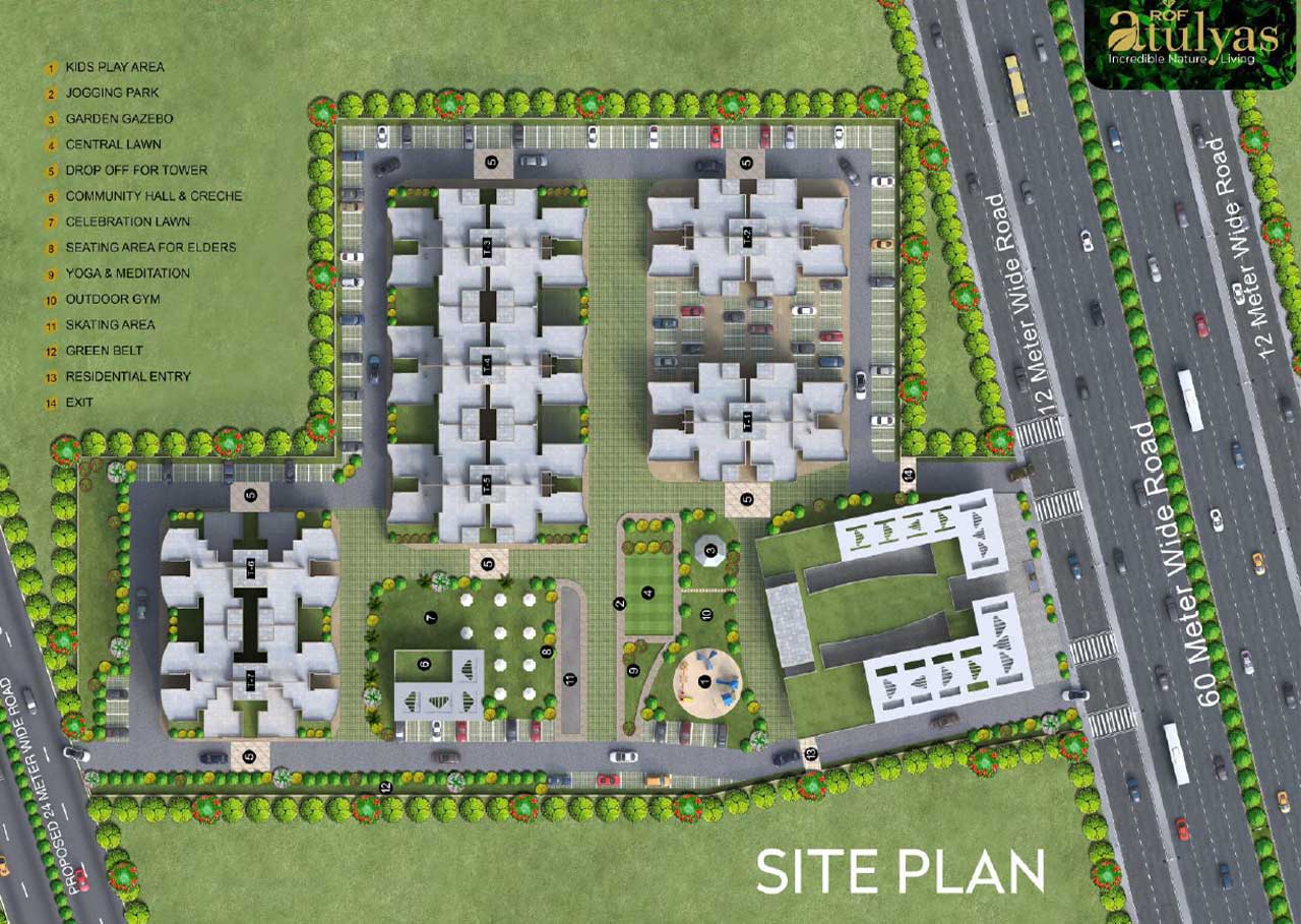 siteplan Huda Affordable Homes
