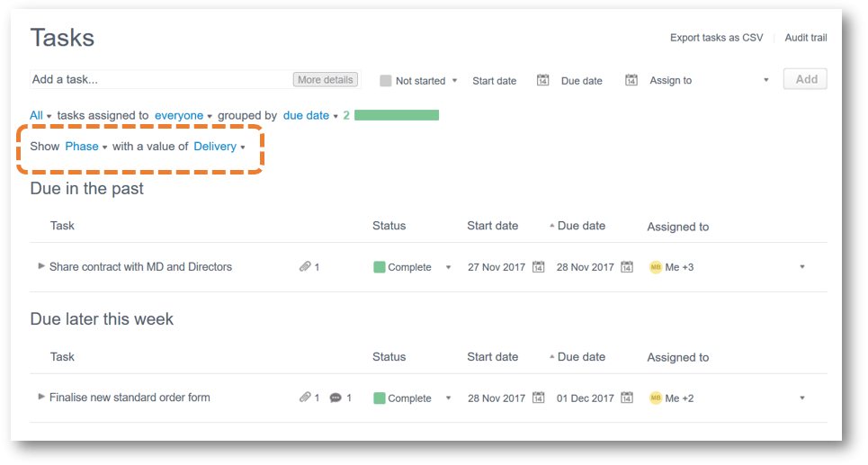 Step 8 Custom task fields Huddle Help