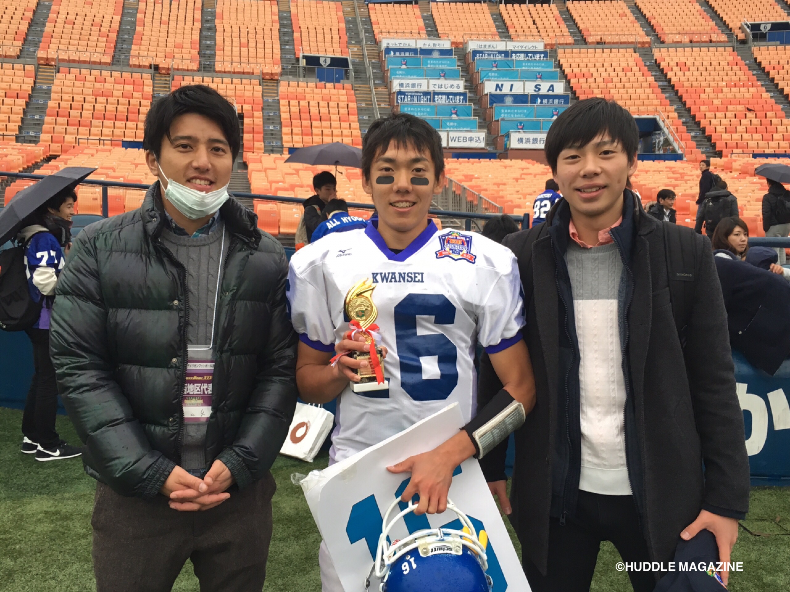 関西学院高等部、三原雄太コーチが育てた日本一のQBタチ。 小西綾子のハドルブレイク