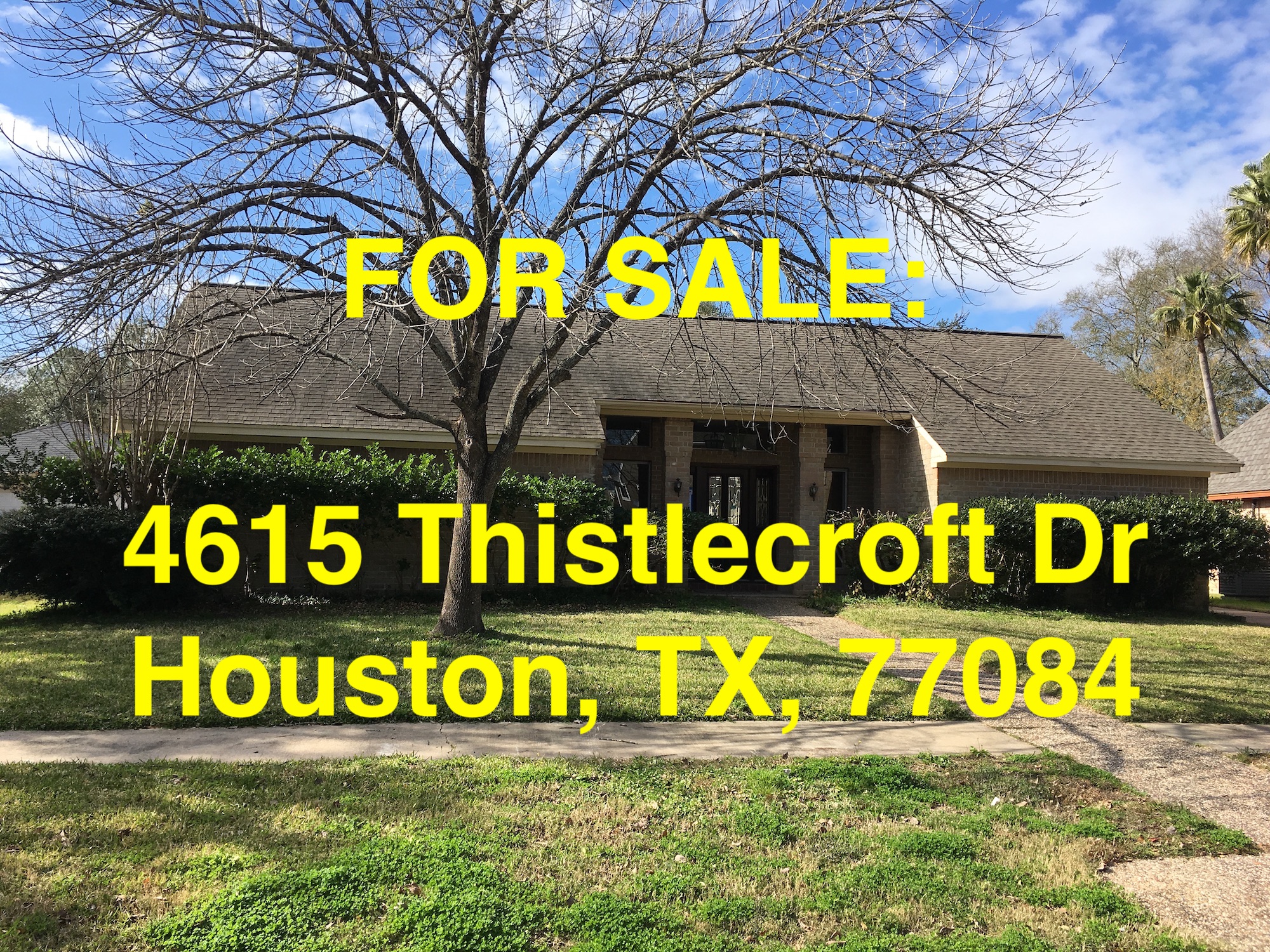 Houston HUD Homes HUD King tours 4615 Thistlecroft HUD Home Virtual