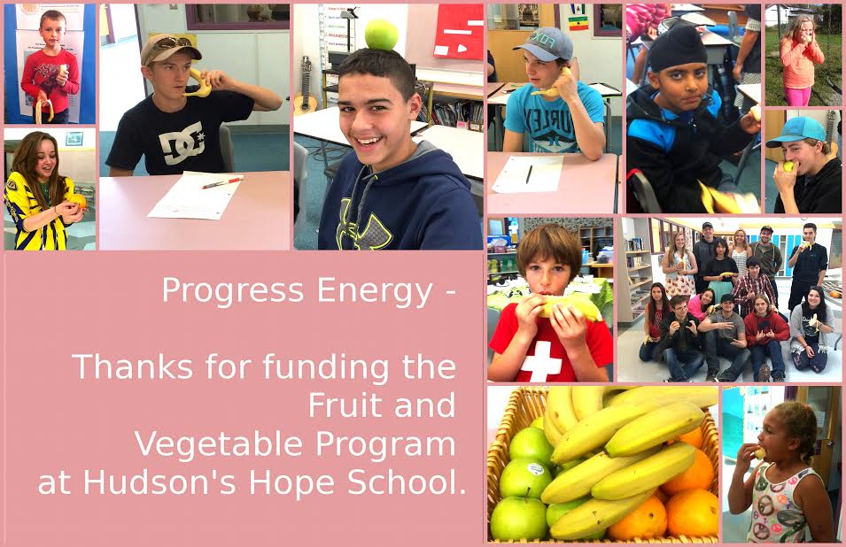 Thank you Progress Energy! Hudson’s Hope Elementary Secondary School