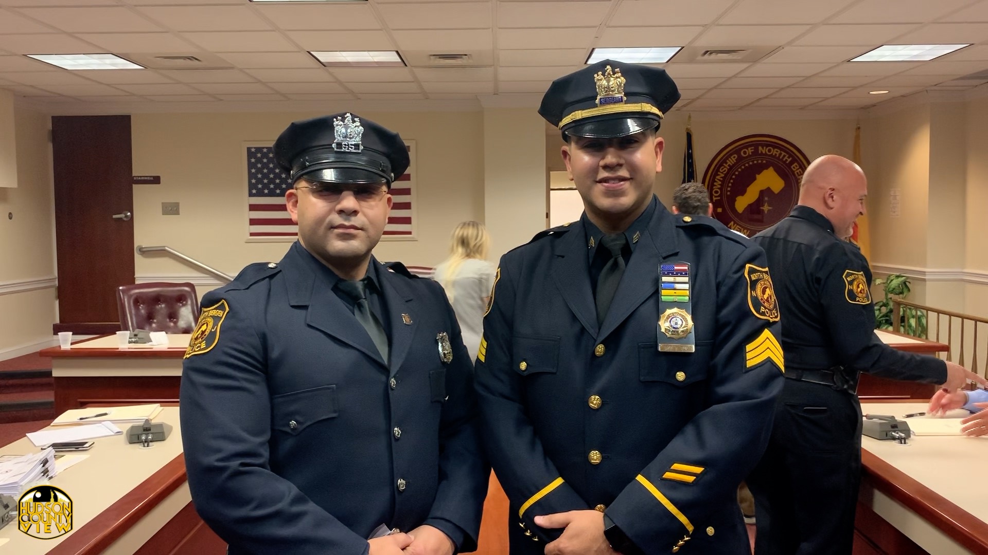 North Bergen Police Department promotes two officers to higher ranks