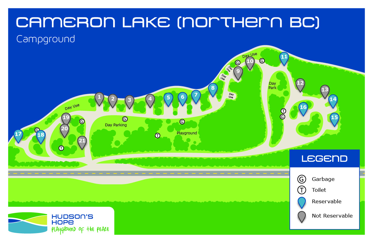 Cameron Lake Map