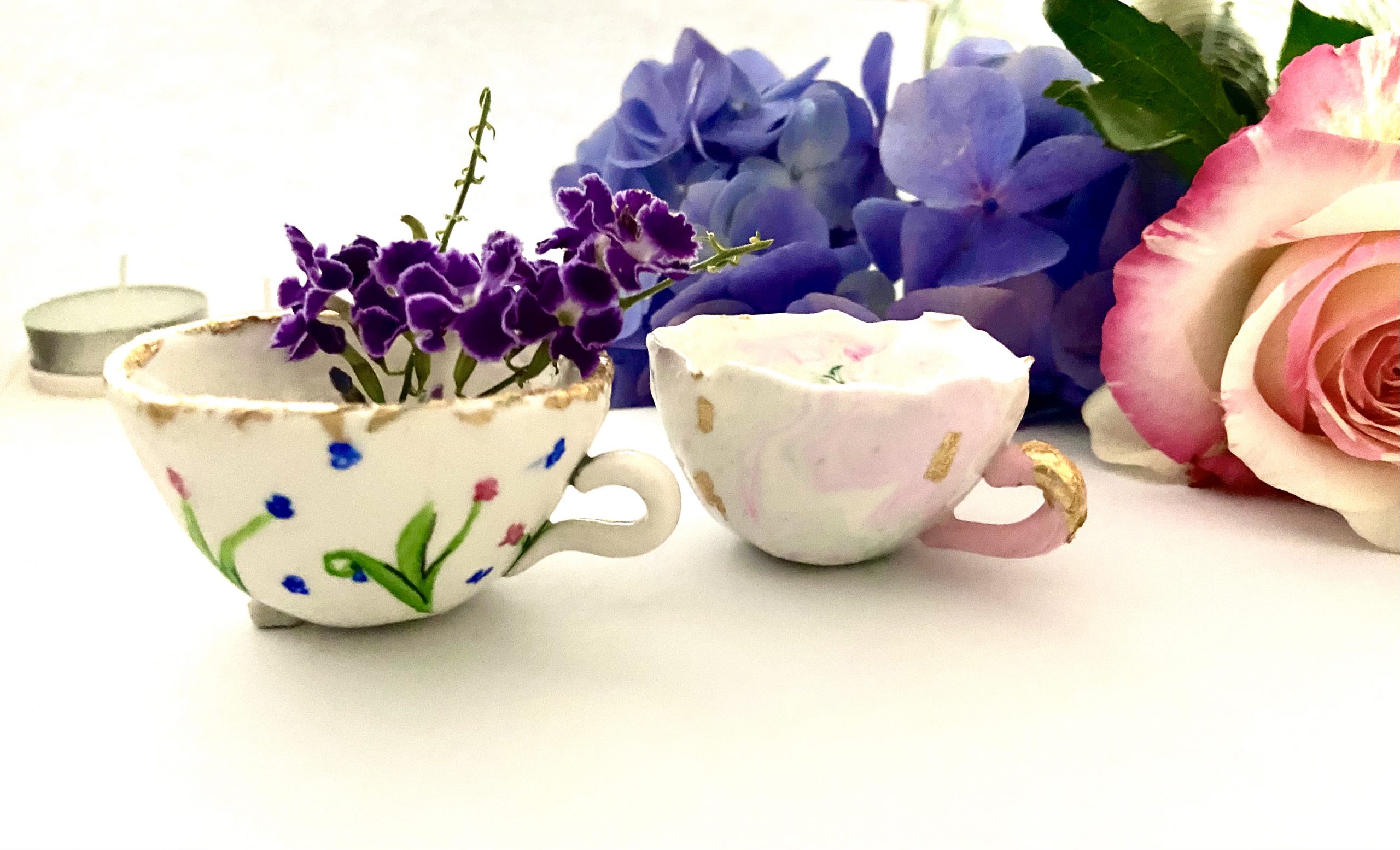 Mini Teacup Vases Hue and Me Studio