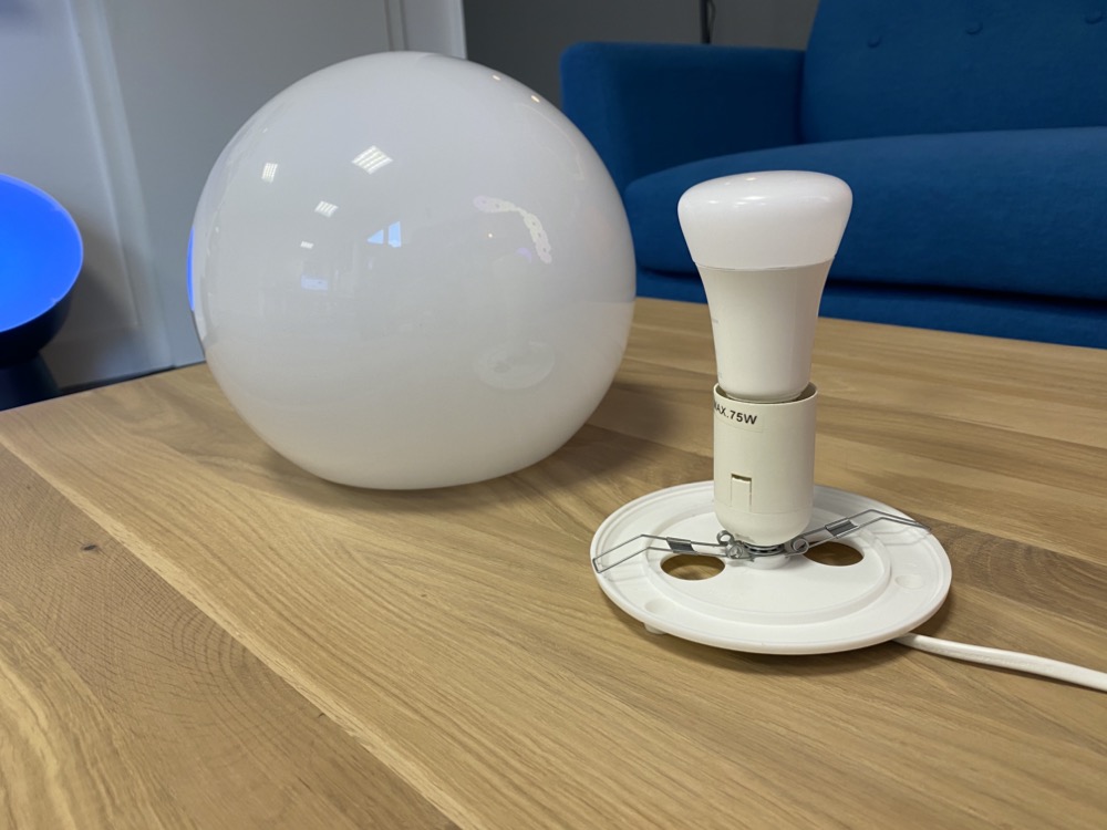 Table lamp with led bulb $ 6. Fado table lamp: This IKEA classic is a perfect match for Philips Hue - Hueblog.com