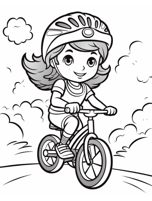 Bicycle Coloring Pages | Hue Therapy