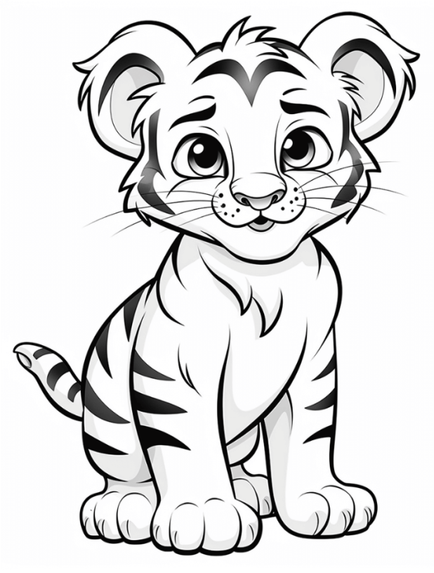 Tiger Coloring Pages | Hue Therapy