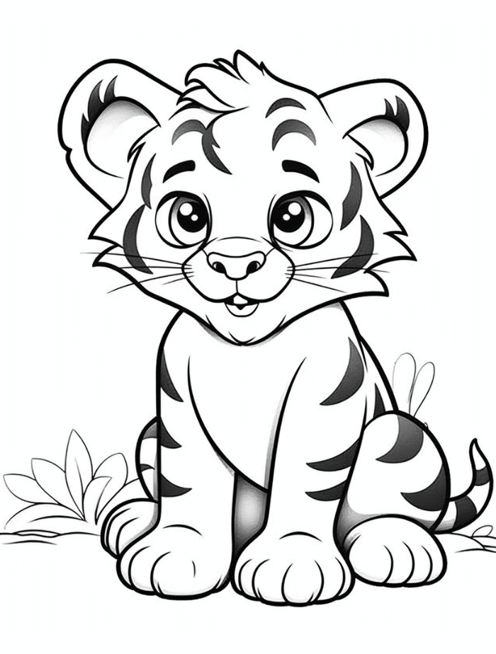 Tiger Coloring Pages | Hue Therapy