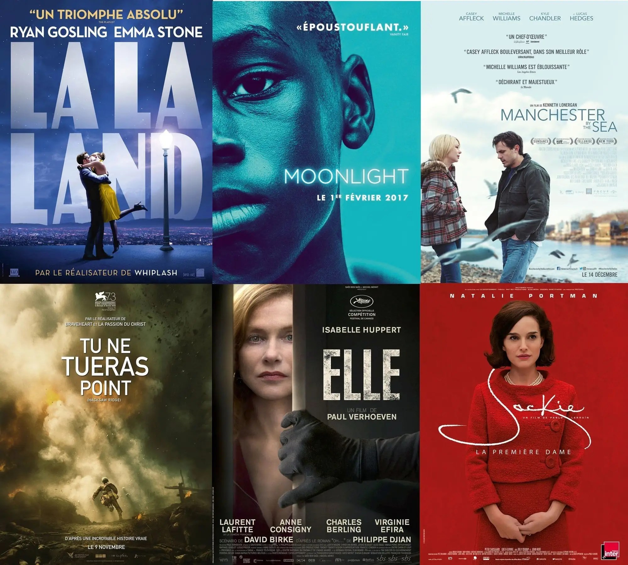 "La La Land", "Moonlight", "Manchester by the sea"... Qui devraiton