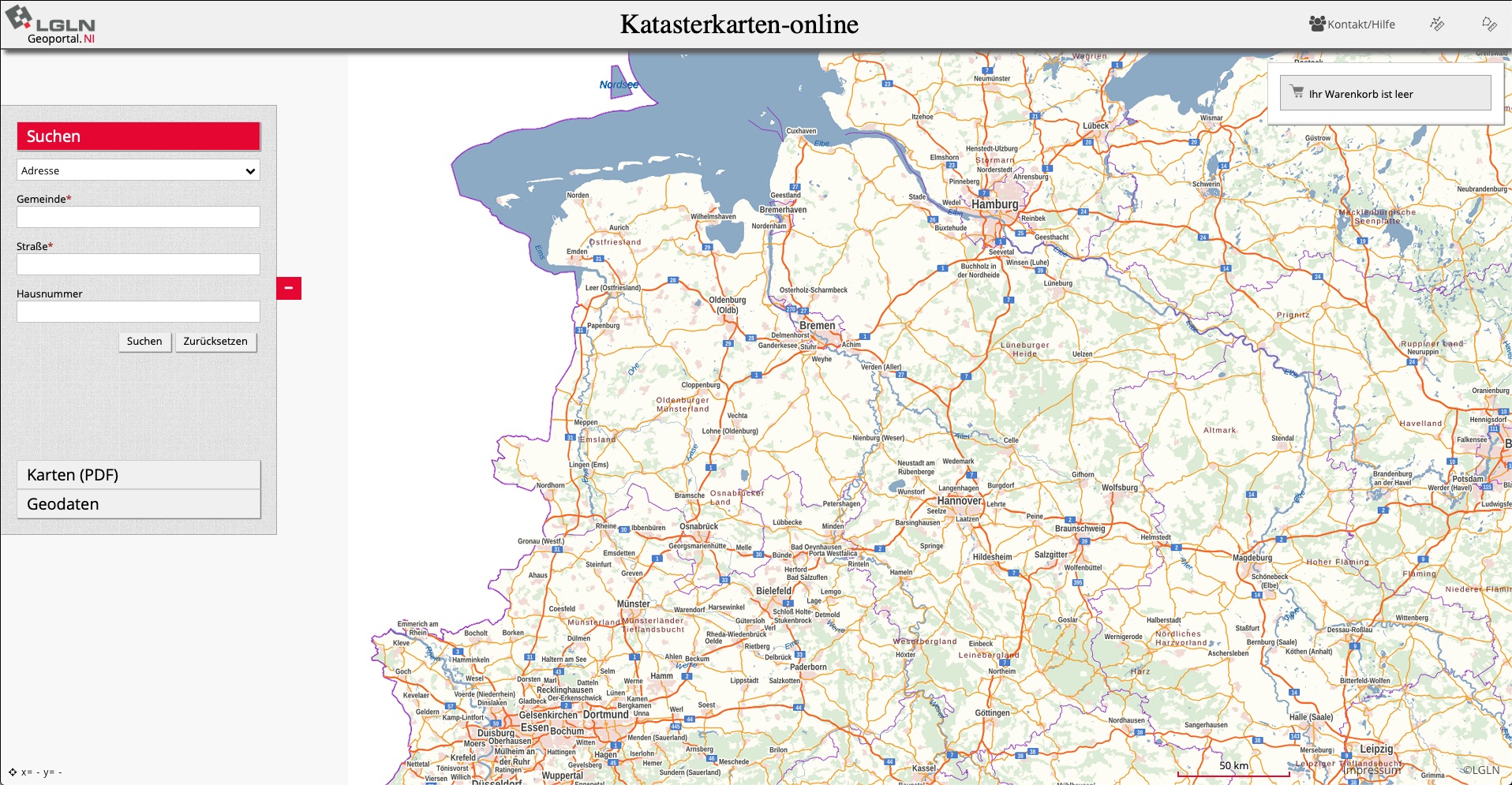 Katasterämter erweitern OnlineService Haus und Grundbesitz