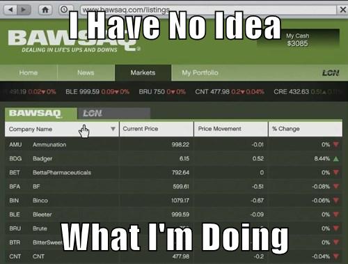 The Stock Market in GTA V