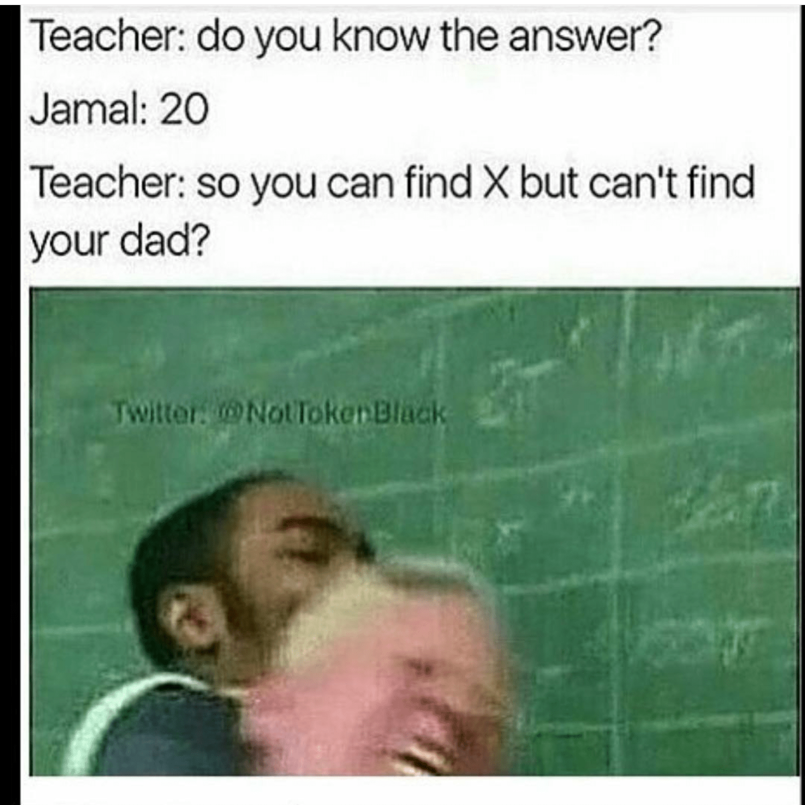 When you don't know any dad jokes