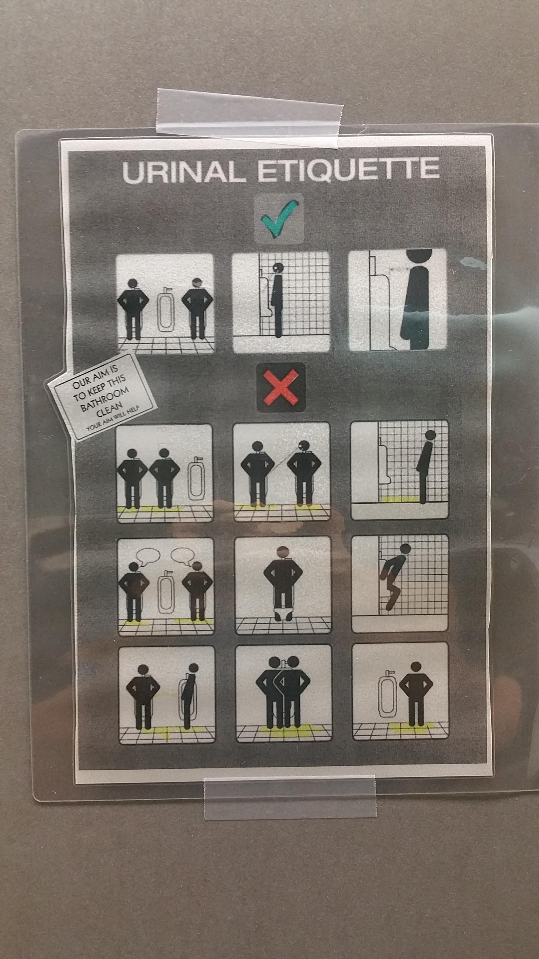 Urinal Etiquette Meaning at Patricia Francois blog