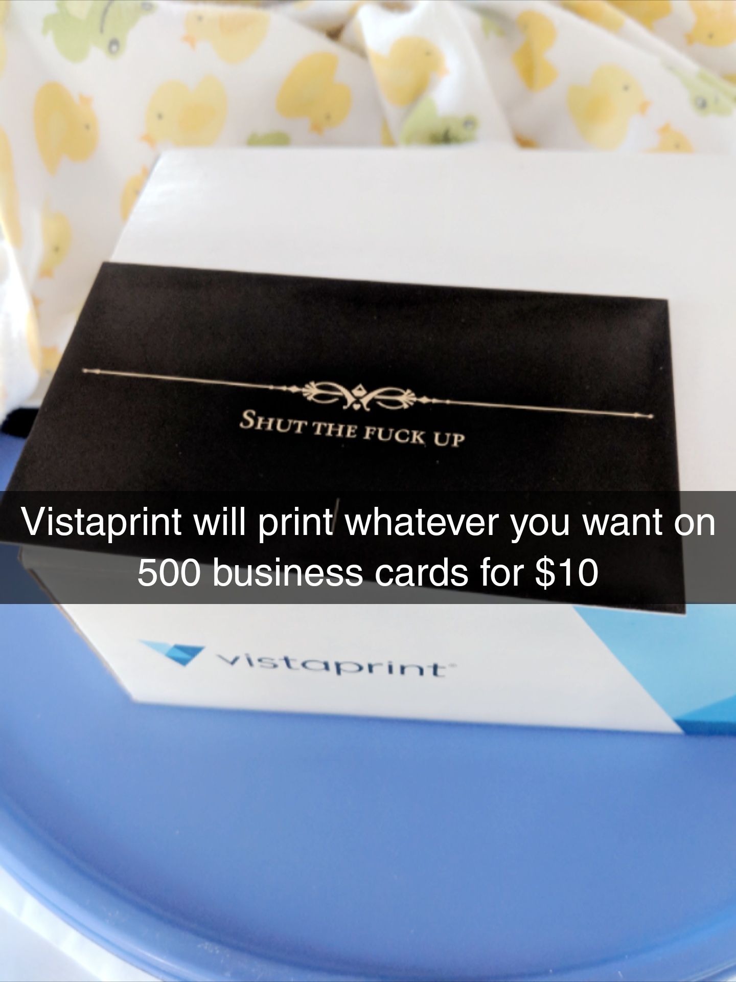 Thank you Vistaprint