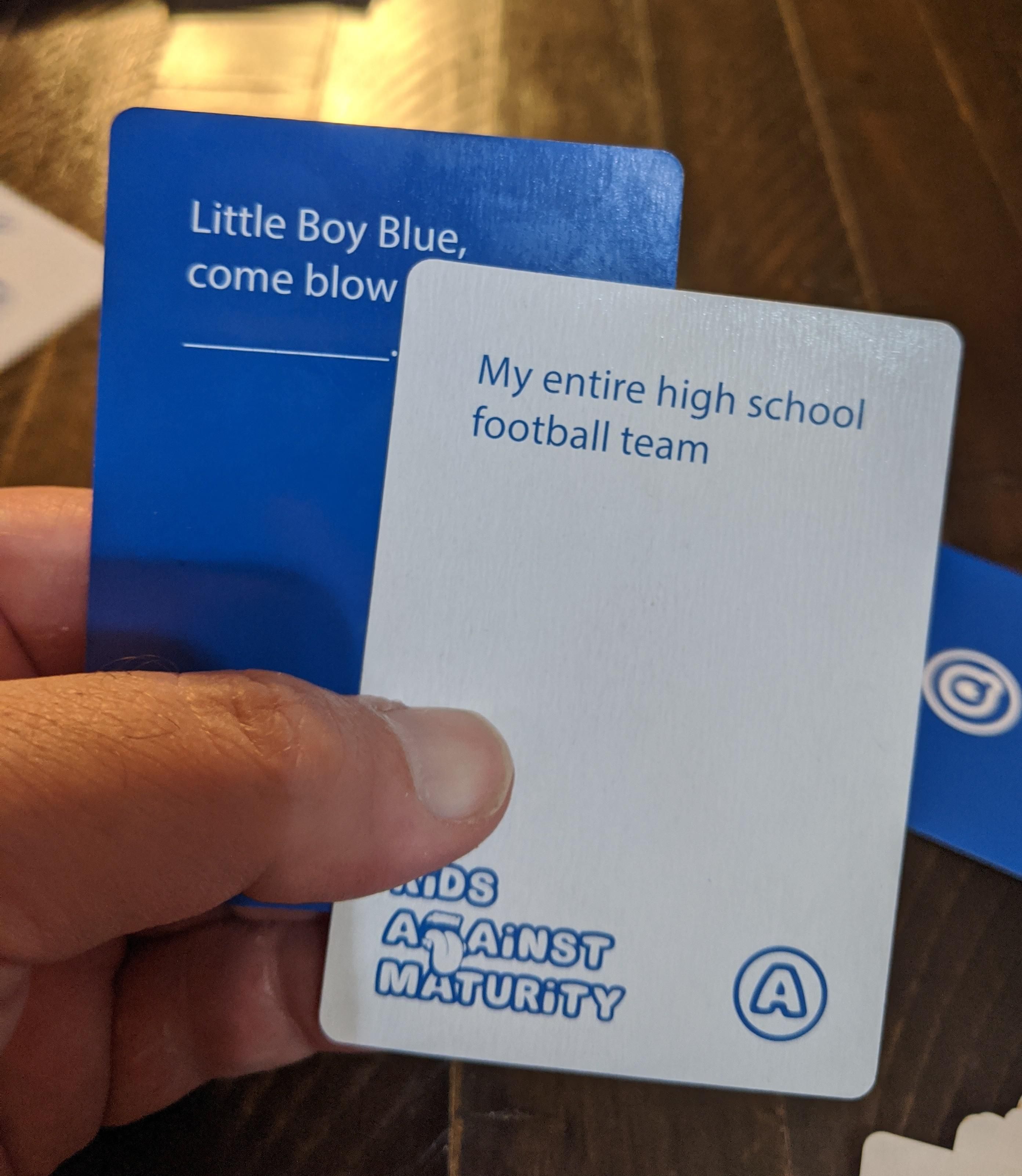This is the KIDS version of Cards Against Humanity??