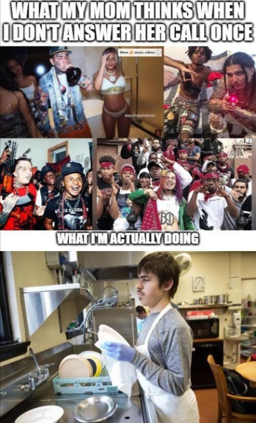 I'm not part of Gucci Gang mom