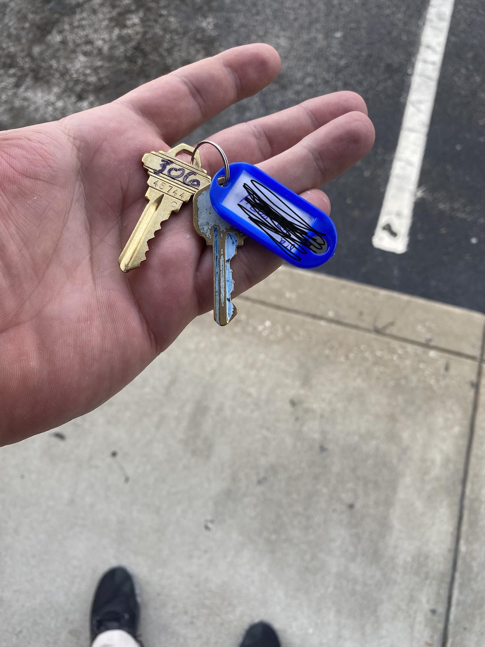 Best prank ever. Found these keys outside my work. Called the number on