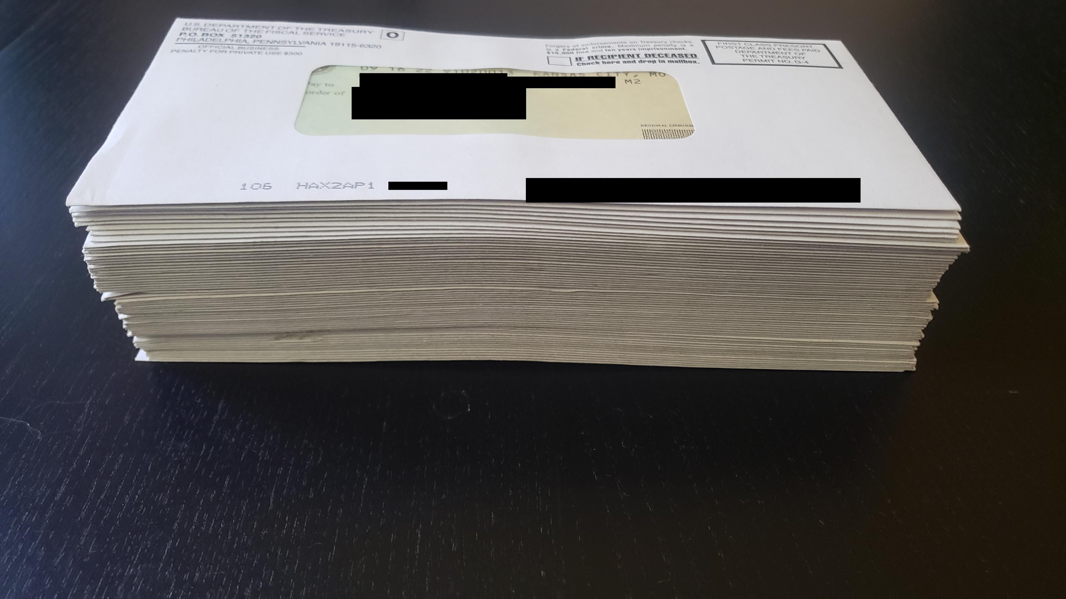 Asked for a refund on college loan payments I received 63 separate checks