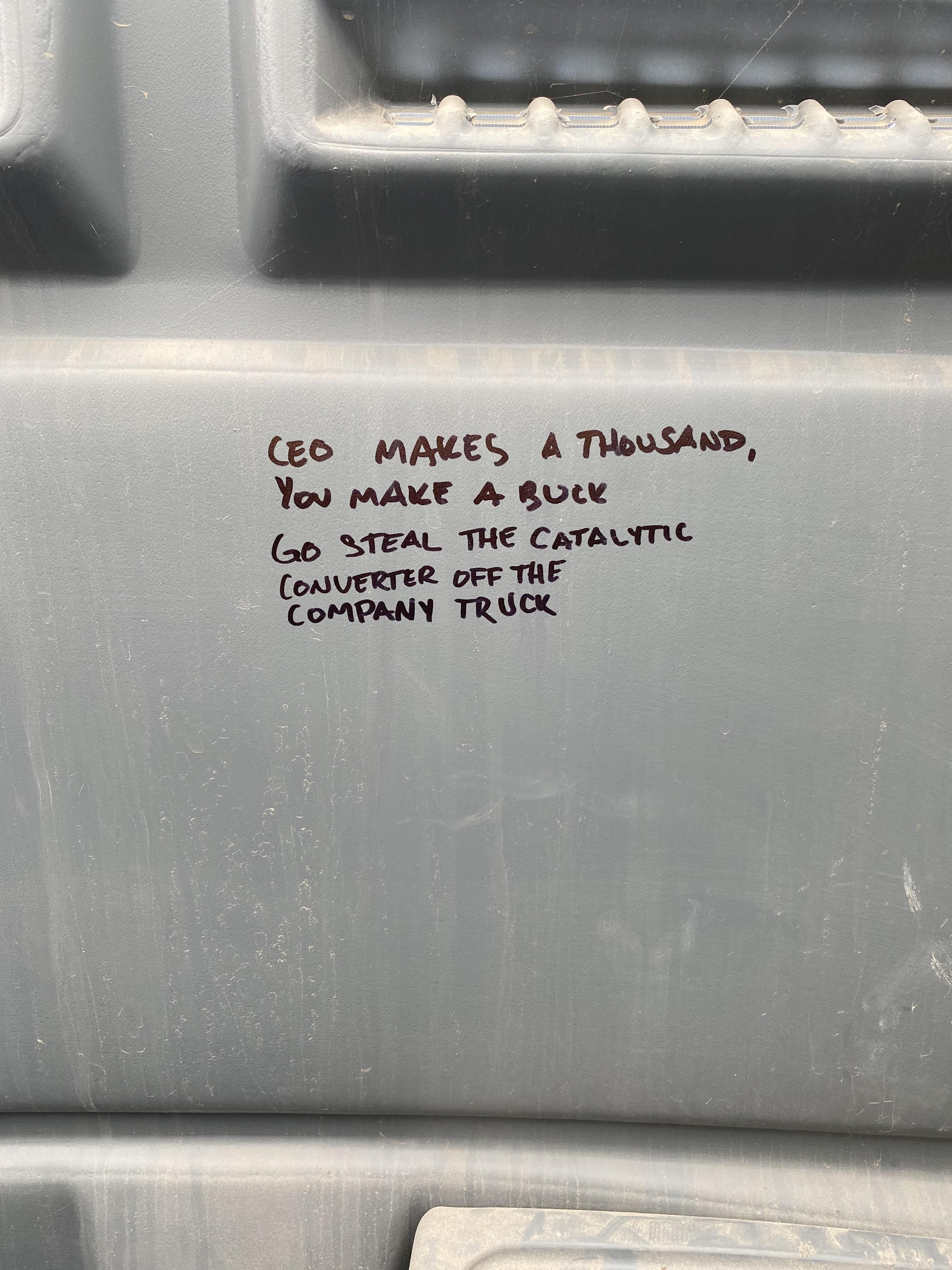 Found in a portable toilet on a jobsite I delivered to