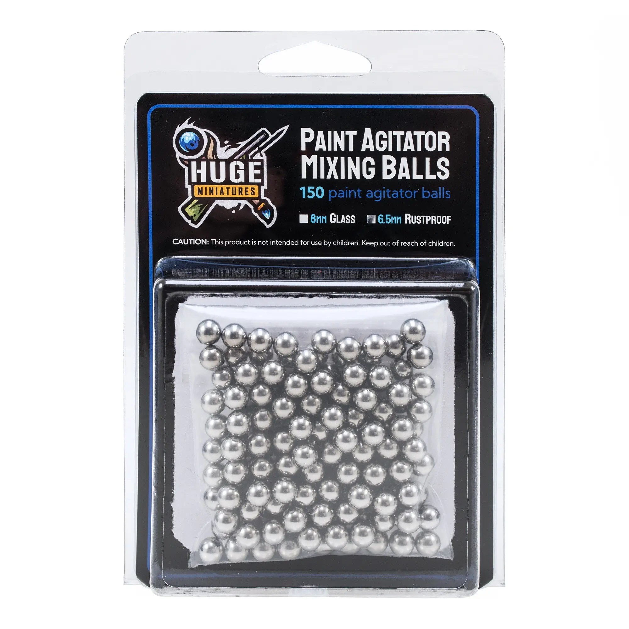 Rustproof Paint Agitator Balls (150 Pack) Huge Miniatures