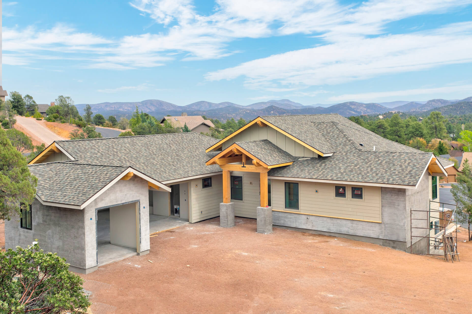 Chaparral Pines Cedar 1 During Construction Hughes Construction II