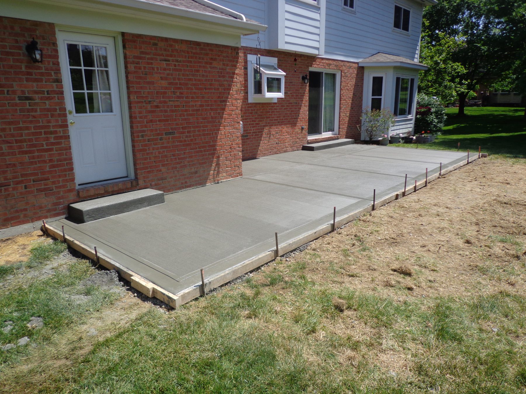 Concrete Patio Demo and Install, West Chester Ohio Hughes Construction
