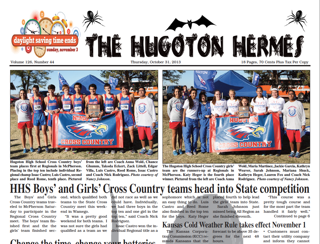October 31, 2013 Hugoton Hermes News