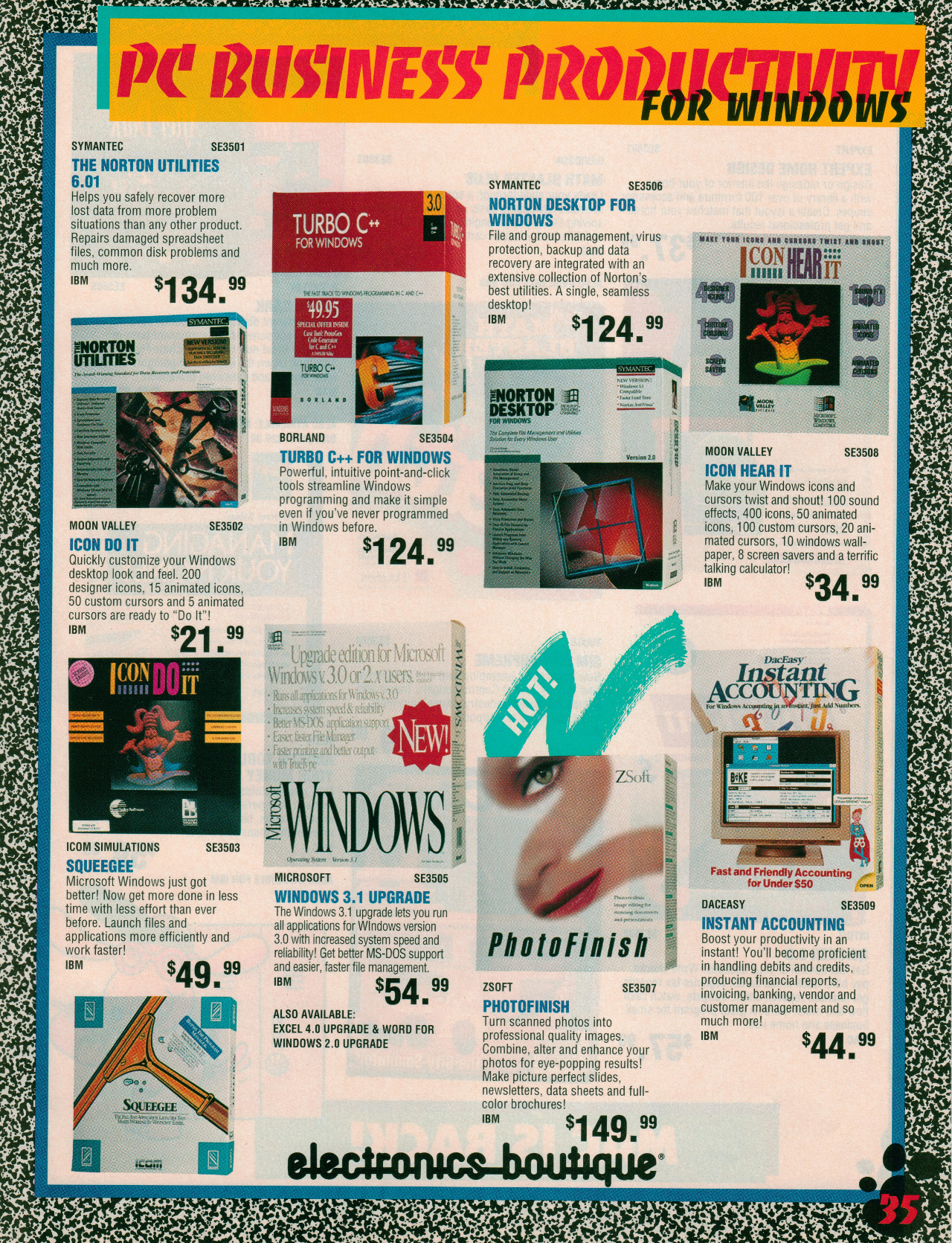 Electronics Boutique September 1992 Catalog
