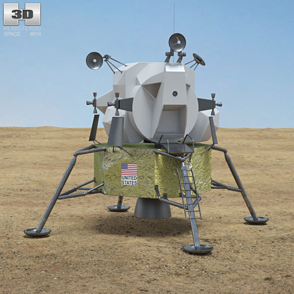 Apollo 11 Lunar Module 3D model Spacecraft on Hum3D