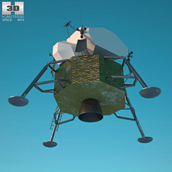 Apollo 11 Lunar Module 3D model Spacecraft on Hum3D