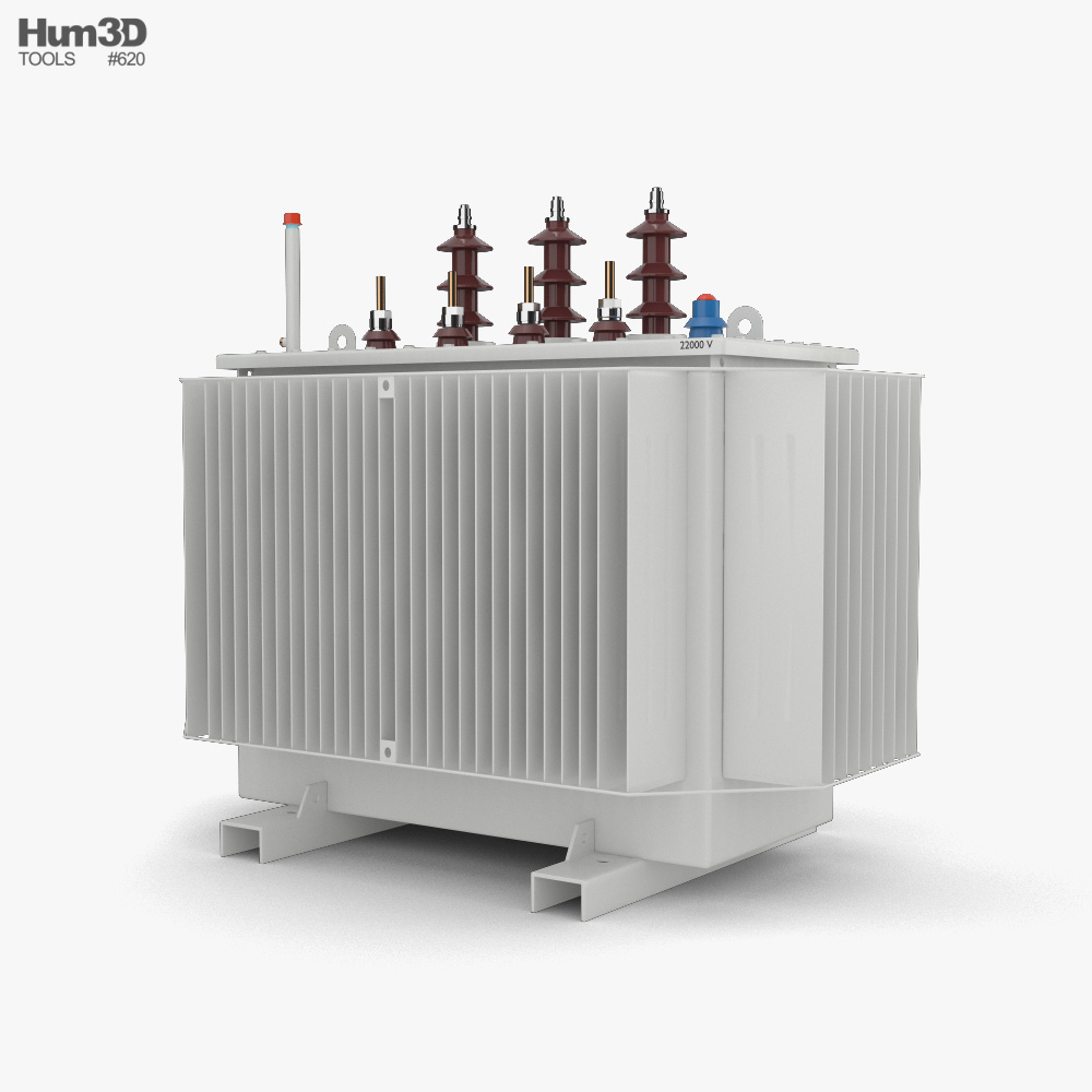 Power Transformer 3D model Architecture on Hum3D
