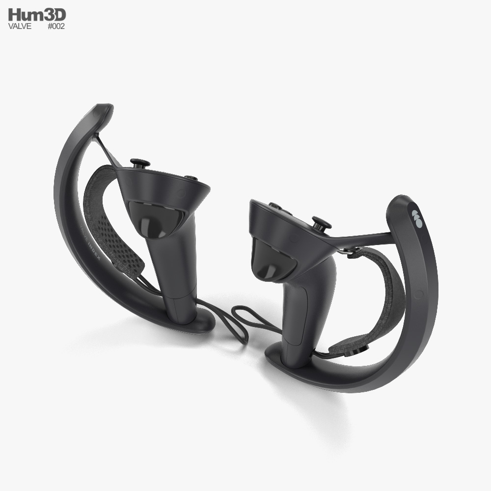 Valve Index Controllers 3D model - Electronics on Hum3D