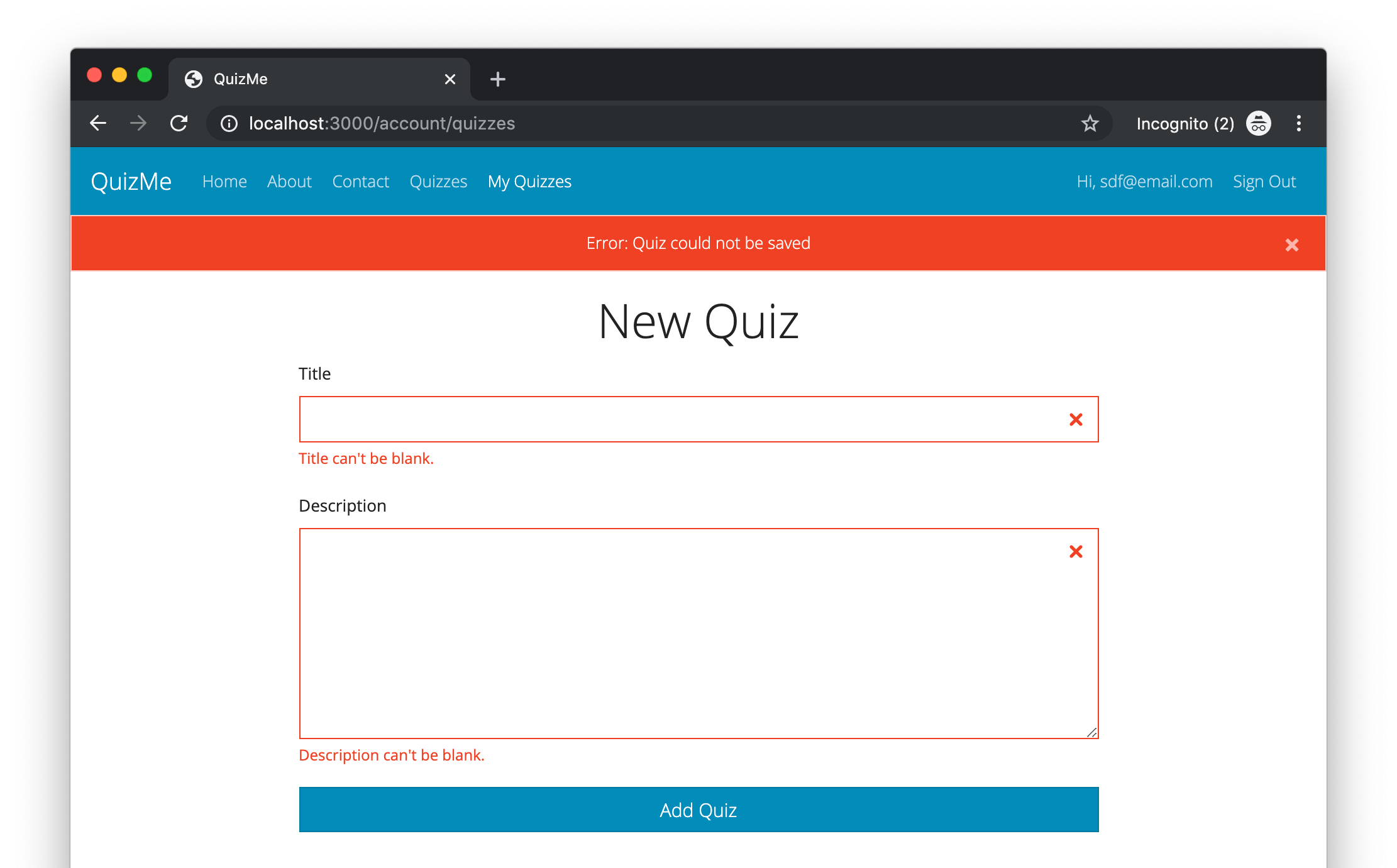 Displaying Detailed Form Error Messages Ruby on Rails ⇨ Demos 'n' Deets