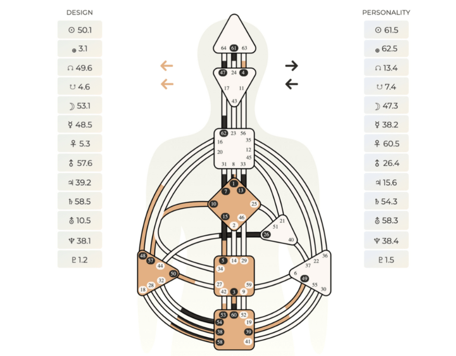 Bodygraph Free online Human Design chart Human Design Zone