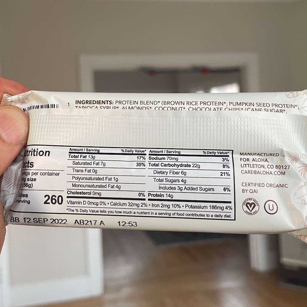 ALOHA Bar Vegan Dream Snack or Does ALOHA Mean Goodbye?