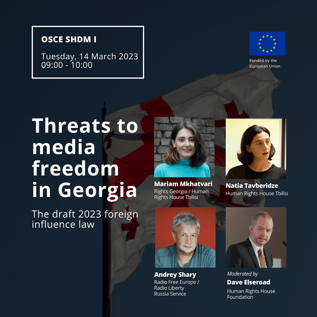 Threats to media freedom in OSCE SHDM I Human Rights House