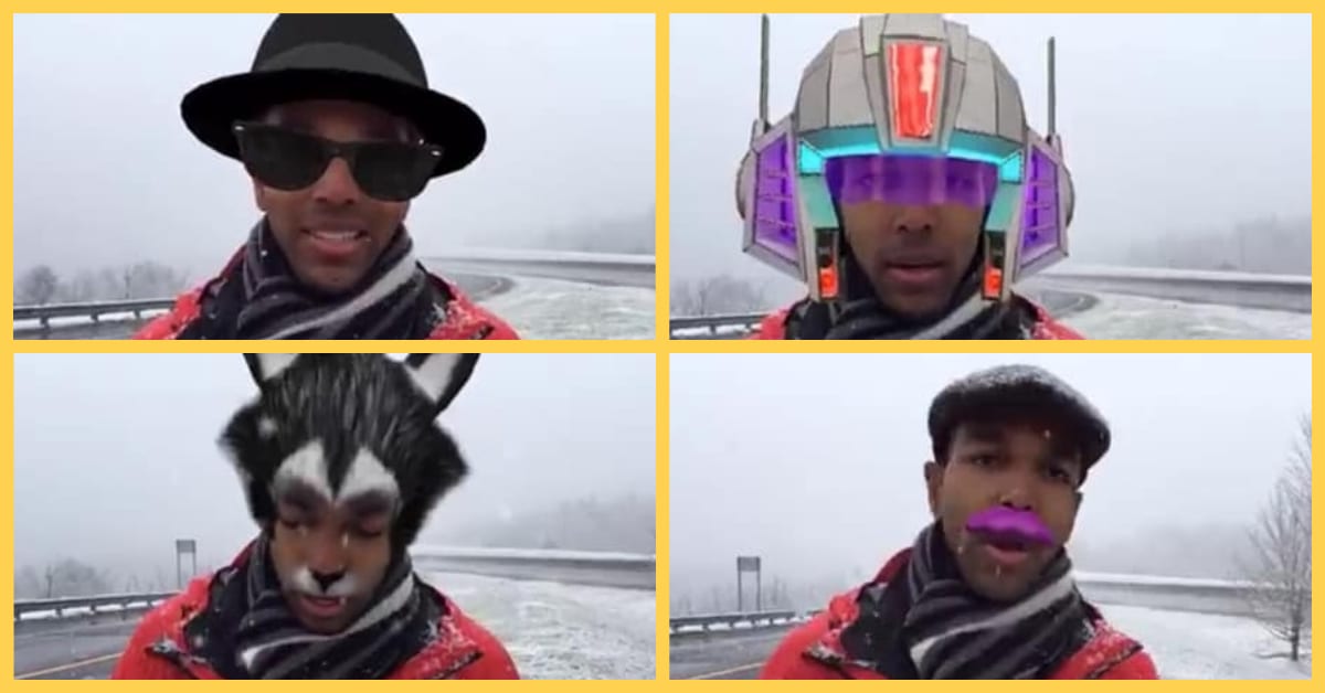 News Reporter Accidentally Turns on Facebook Filters Before Going Live